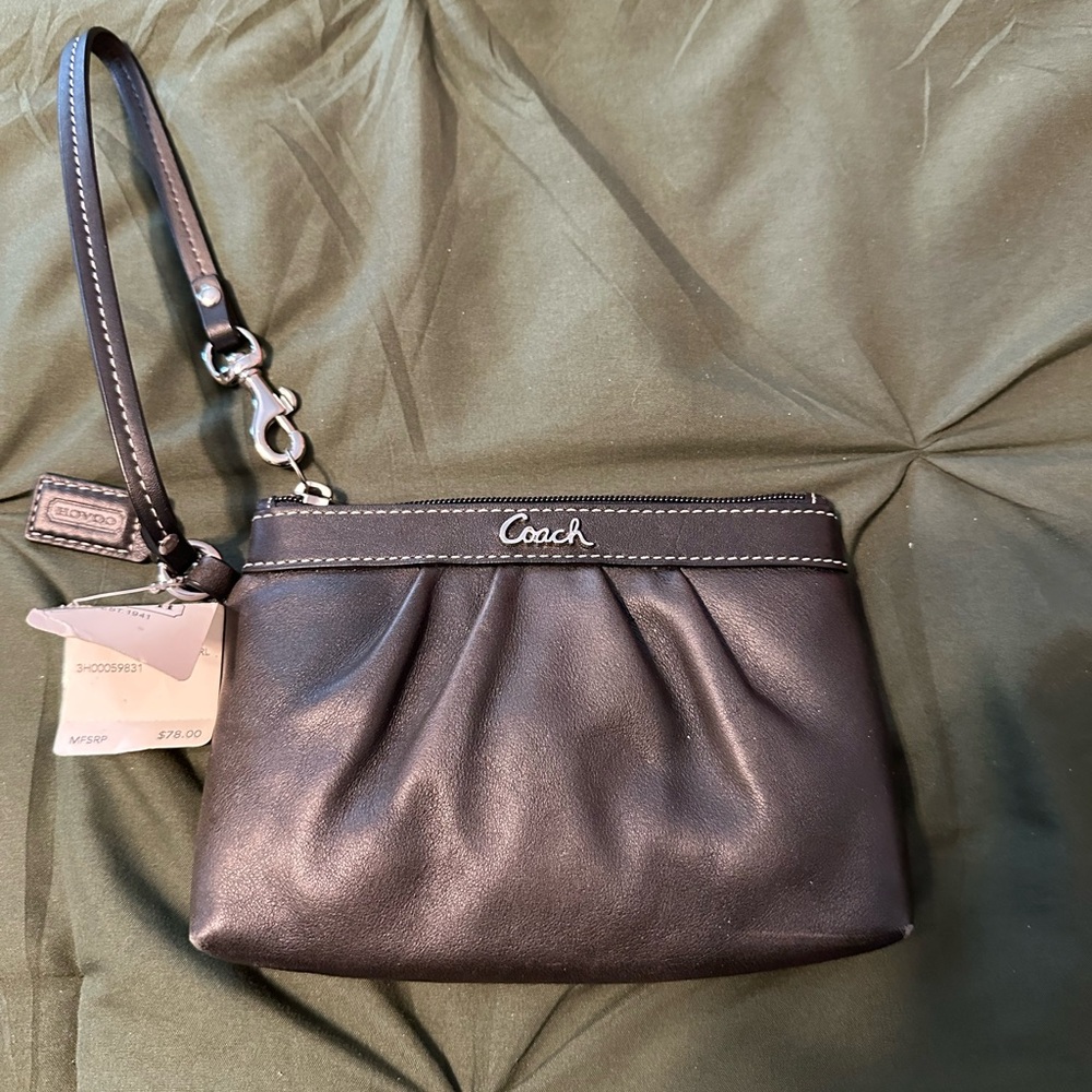 Coach Black Wristlet